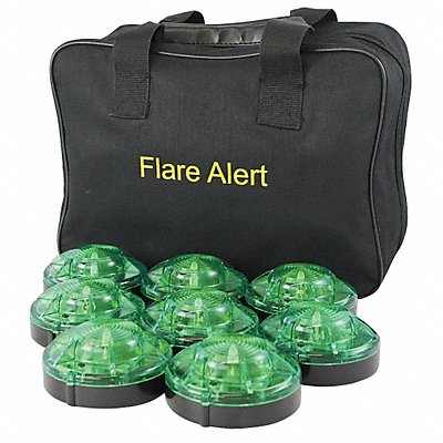 FLAREALERT B8GBP2ONLY H5604 LED Road Flare Kit 1 Watt Green