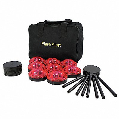 FLAREALERT B8RBP2FULL H5595 LED Road Flare Kit 1 Watt Red