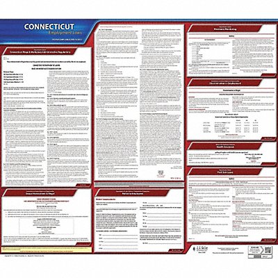 JJ KELLER 100CT Labor Law Poster State Labor Law CT
