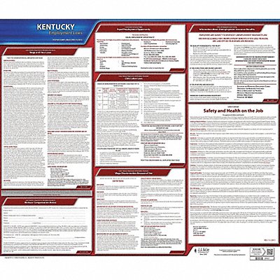 JJ KELLER 100KY Labor Law Poster State Labor Law KY