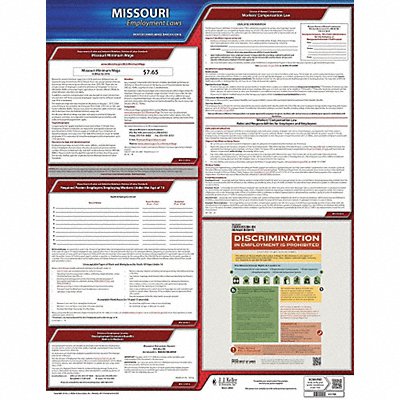 JJ KELLER 100MO Labor Law Poster State Labor Law MO