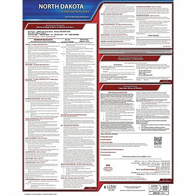JJ KELLER 100ND Labor Law Poster State Labor Law ND