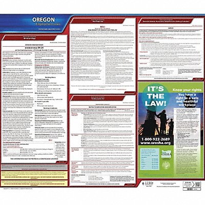 JJ KELLER 100OR Labor Law Poster State Labor Law OR