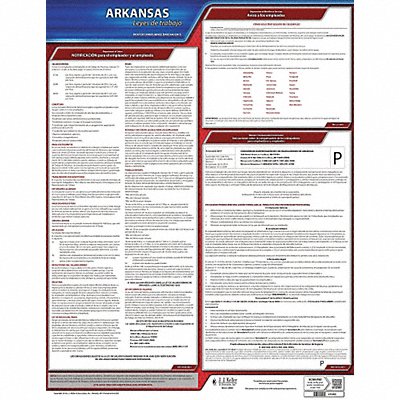JJ KELLER 200AR Labor Law Poster State Labor Law AR