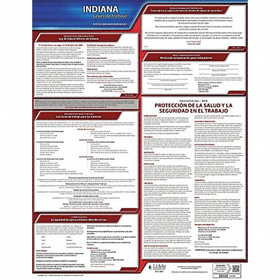 JJ KELLER 200IN Labor Law Poster State Labor Law IN