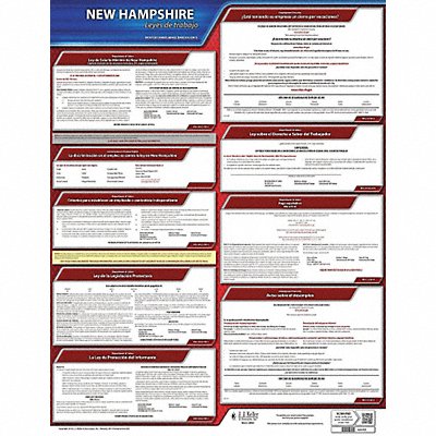 JJ KELLER 200NH Labor Law Poster State Labor Law NH