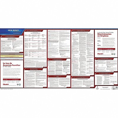 JJ KELLER 200NJ Labor Law Poster State Labor Law NJ