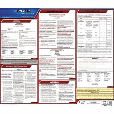 JJ KELLER 200NY Labor Law Poster State Labor Law NY