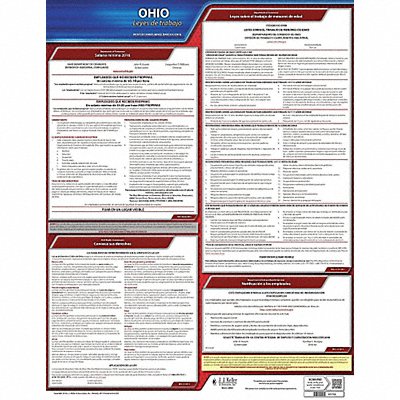 JJ KELLER 200OH Labor Law Poster State Labor Law OH