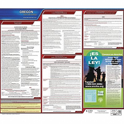 JJ KELLER 200OR Labor Law Poster State Labor Law OR