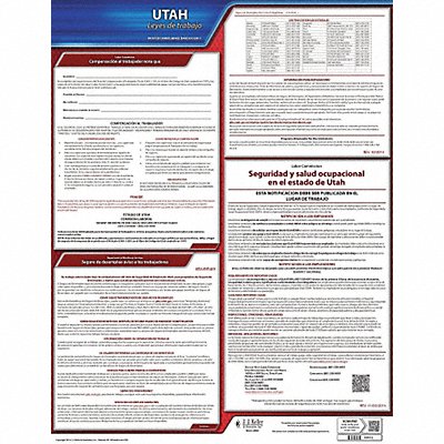 JJ KELLER 200UT Labor Law Poster State Labor Law UT