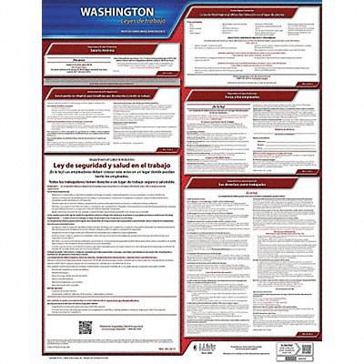 JJ KELLER 200WA Labor Law Poster State Labor Law WA