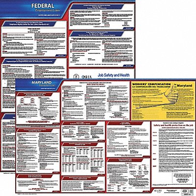 JJ KELLER 100MD3 LaborLaw Poster Fed/STA MD ENG 20inH 3yr