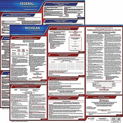 JJ KELLER 100MN3 LaborLaw Poster Fed/STA MN ENG 20inH 3yr