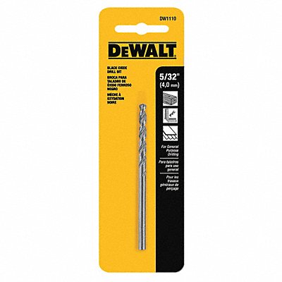 DEWALT DW1110 Jobber Drill 5/32 HSS