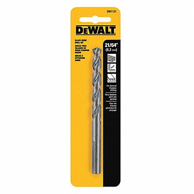 DEWALT DW1121 Jobber Drill 21/64 HSS