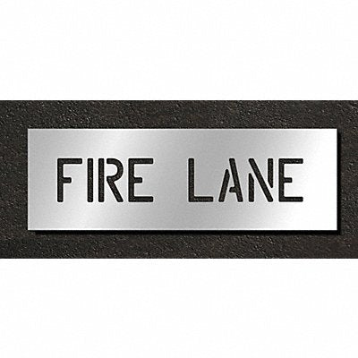 RAE STL11670431 Pavement Stencil Fire Lane 4 in