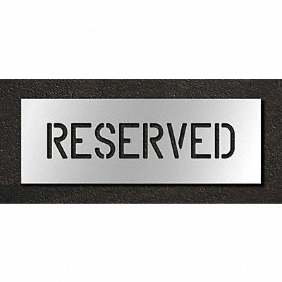 RAE STL11670433 Pavement Stencil Reserved 4 in