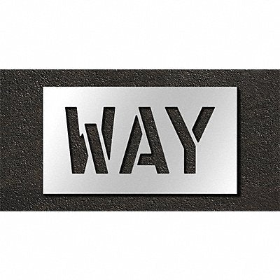 RAE STL11671010 Pavement Stencil Way 10 in