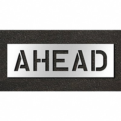 RAE STL11671028 Pavement Stencil Ahead 10 in