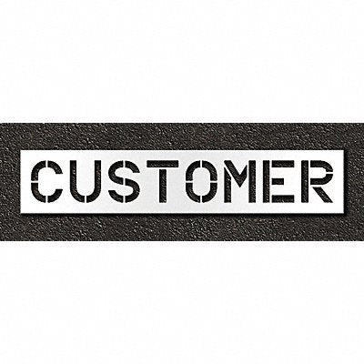 RAE STL11671214 Pavement Stencil Customer 12 in