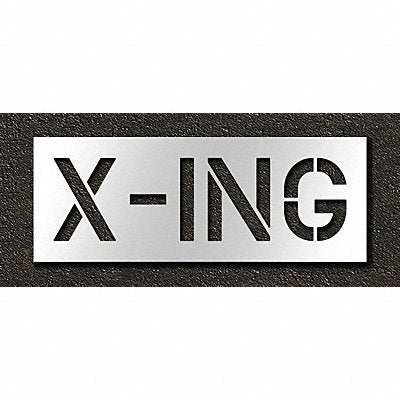 RAE STL11671227 Pavement Stencil X-ing 12 in