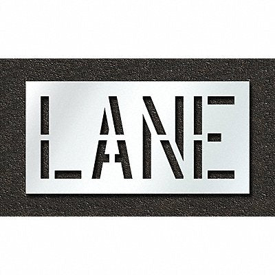 RAE STL11671802 Pavement Stencil Lane 18 in