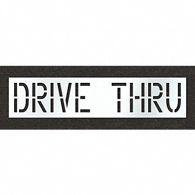 RAE STL11671836 Pavement Stencil Drive Thru 18 in