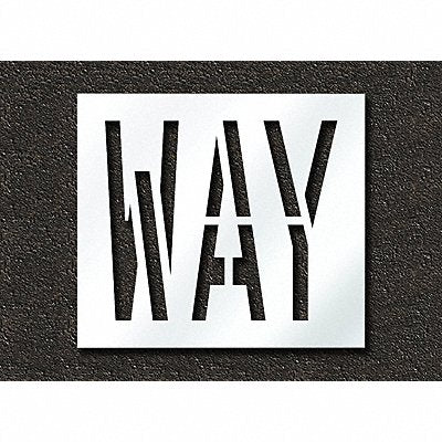 RAE STL11672410 Pavement Stencil Way 24 in