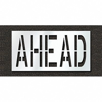 RAE STL11672428 Pavement Stencil Ahead 24 in