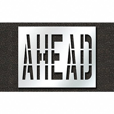 RAE STL11673628 Pavement Stencil Ahead 36 in