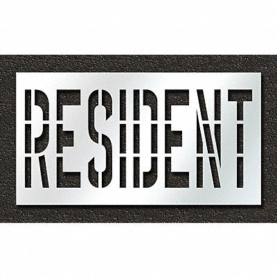 RAE STL11673630 Pavement Stencil Resident 36 in