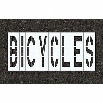 RAE STL11674818 Pavement Stencil Bicycles 48 in