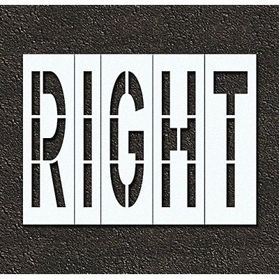RAE STL11674821 Pavement Stencil Right 48 in