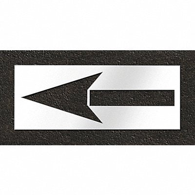 RAE STL1165110 Pavement Stencil Bike Lane Arrow 72 in