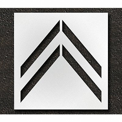 RAE STL1165120 Pavement Stencil Bike Lane Chevron 41 in