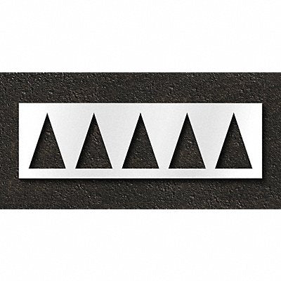 RAE STL1085200 Pavement Stencil Highway Triangle