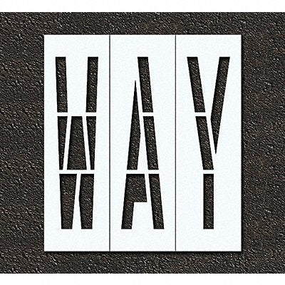 RAE STL11679610 Pavement Stencil Way 96 in
