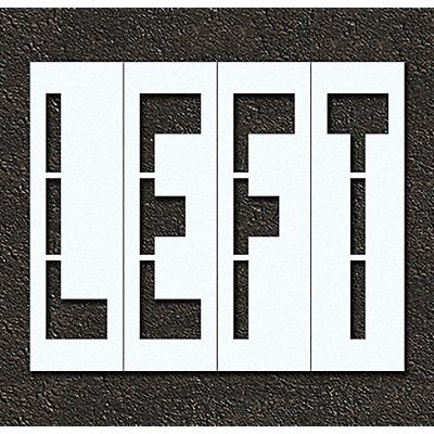 RAE STL11679620 Pavement Stencil Left 96 in