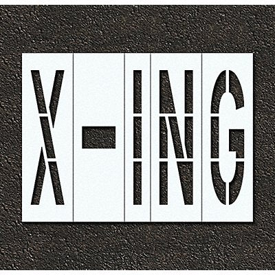 RAE STL11679627 Pavement Stencil X-ing 96 in