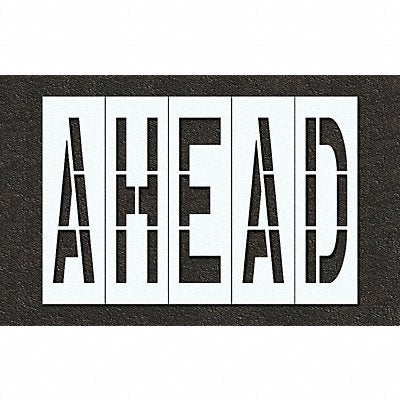 RAE STL11679628 Pavement Stencil Ahead 96 in