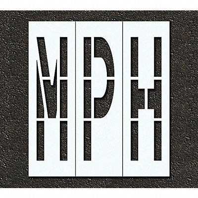 RAE STL11679637 Pavement Stencil Mph 96 in