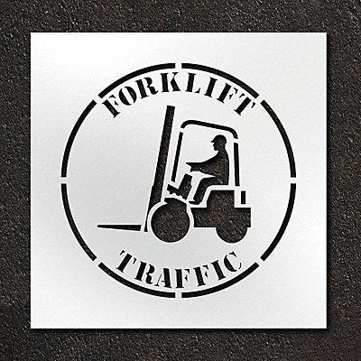 RAE STL11612402 Stencil Fork Lift Traffic Area 24 in