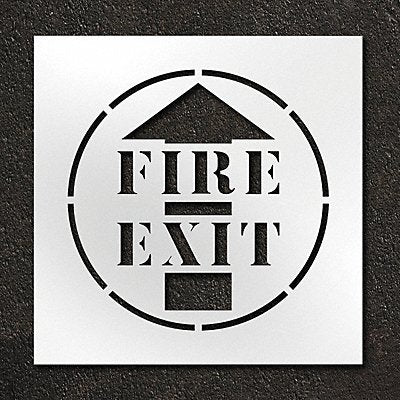 RAE STL11612406 Stencil Fire Exit 24 in