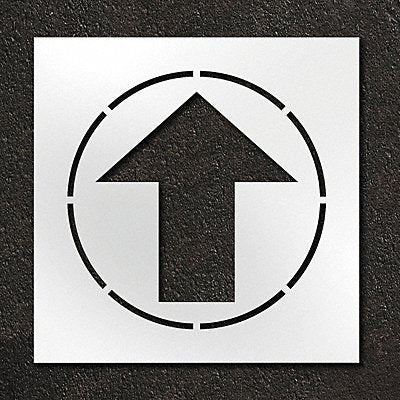 RAE STL11612408 Stencil Straight Arrow 24 in