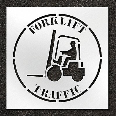 RAE STL11614802 Stencil Forklift Traffic 42 in