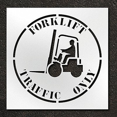 RAE STL11614812 Stencil Forklift Traffic Only 42 in