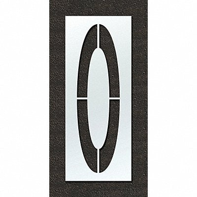 RAE STL108F108O Airport Pavement Stencil O 108 in