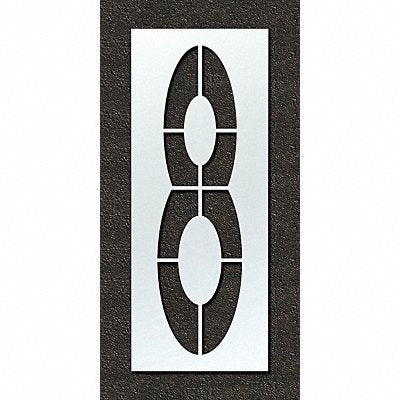 RAE STL108F1088 Airport Pavement Stencil 8 108 in