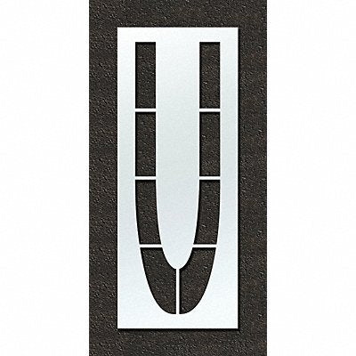 RAE STL108F120U Airport Pavement Stencil U 120 in